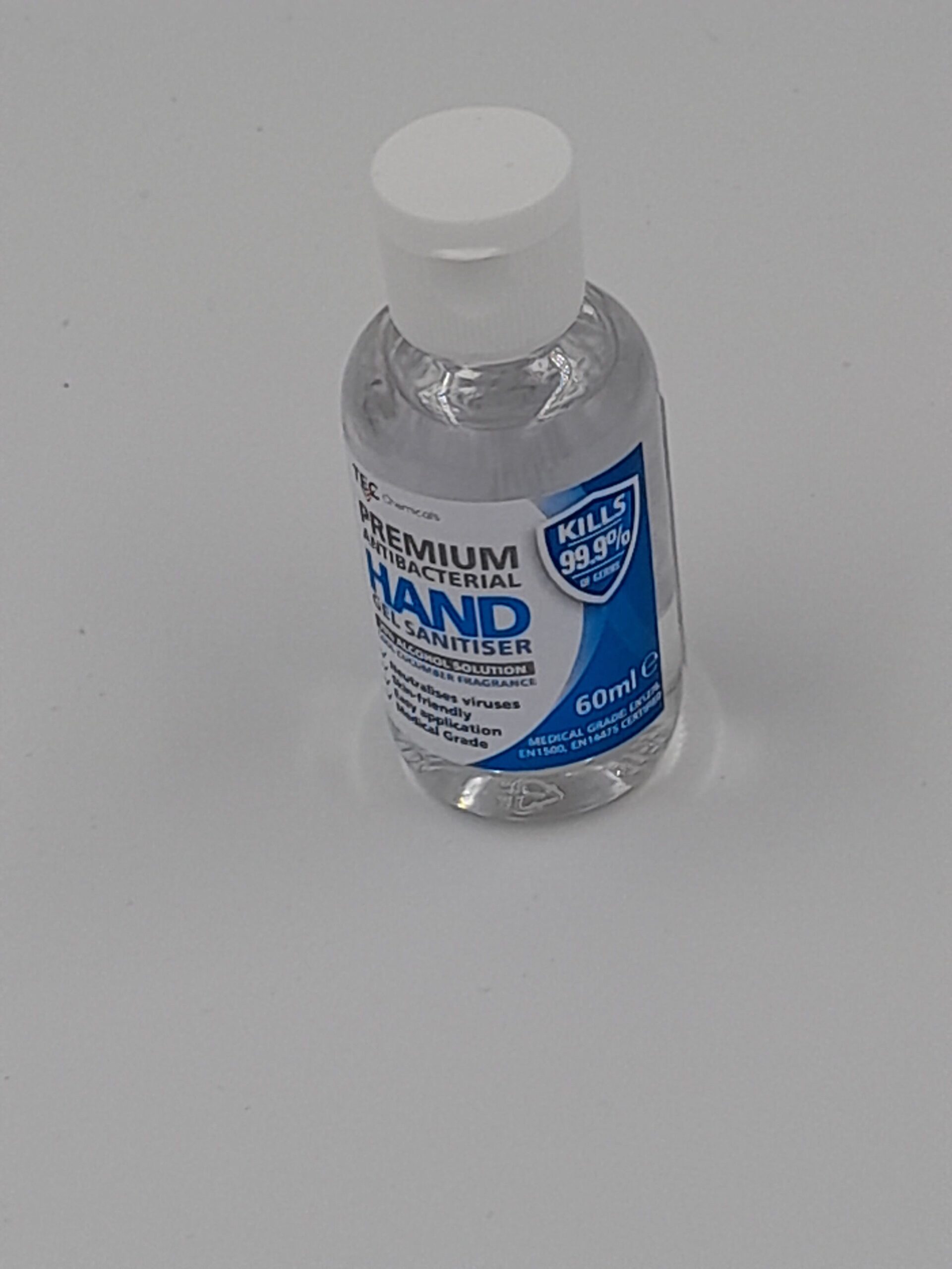 Premium Antibacterial Hand Gel Sanitiser 60ml