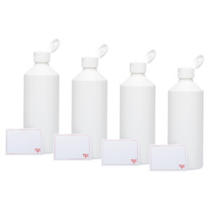 HDPE Plastic Bottles 500ml with Flip Tops