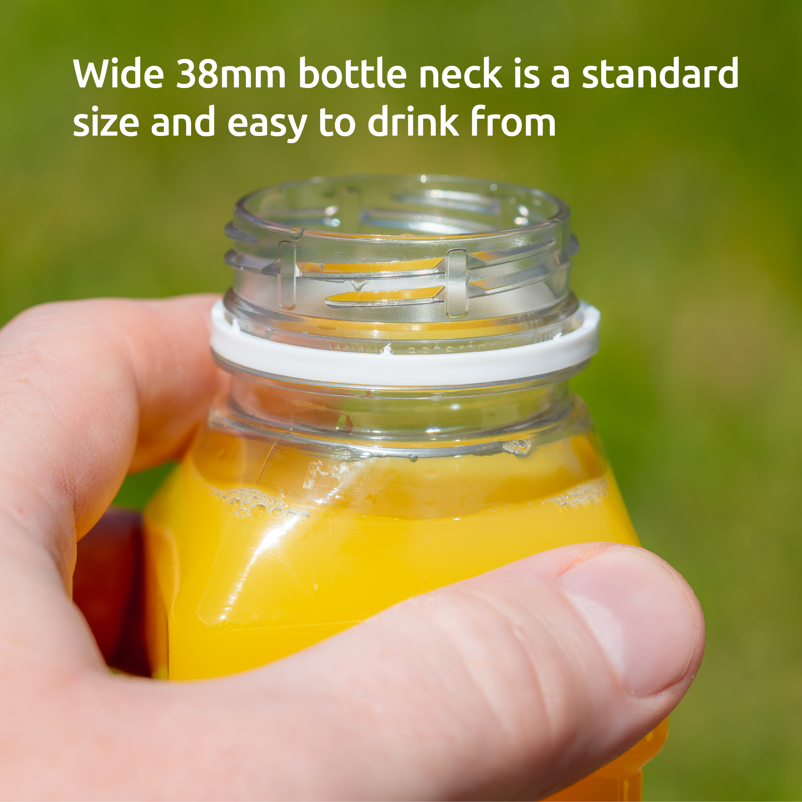Juice Bottles 500ml Square with Lids PET Plastic - Image 10