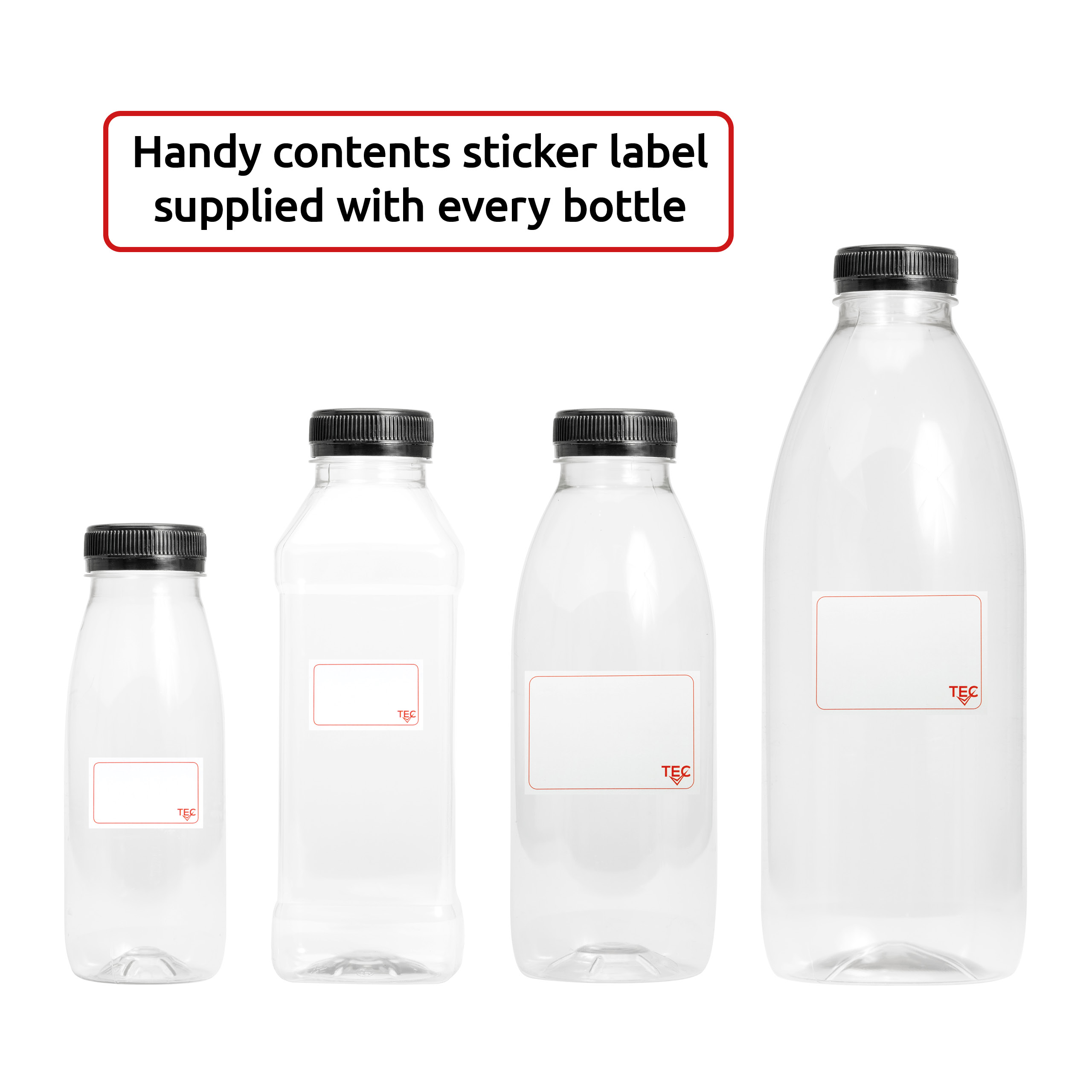 Juice Bottles 250ml with Lids Plastic Round - Image 6