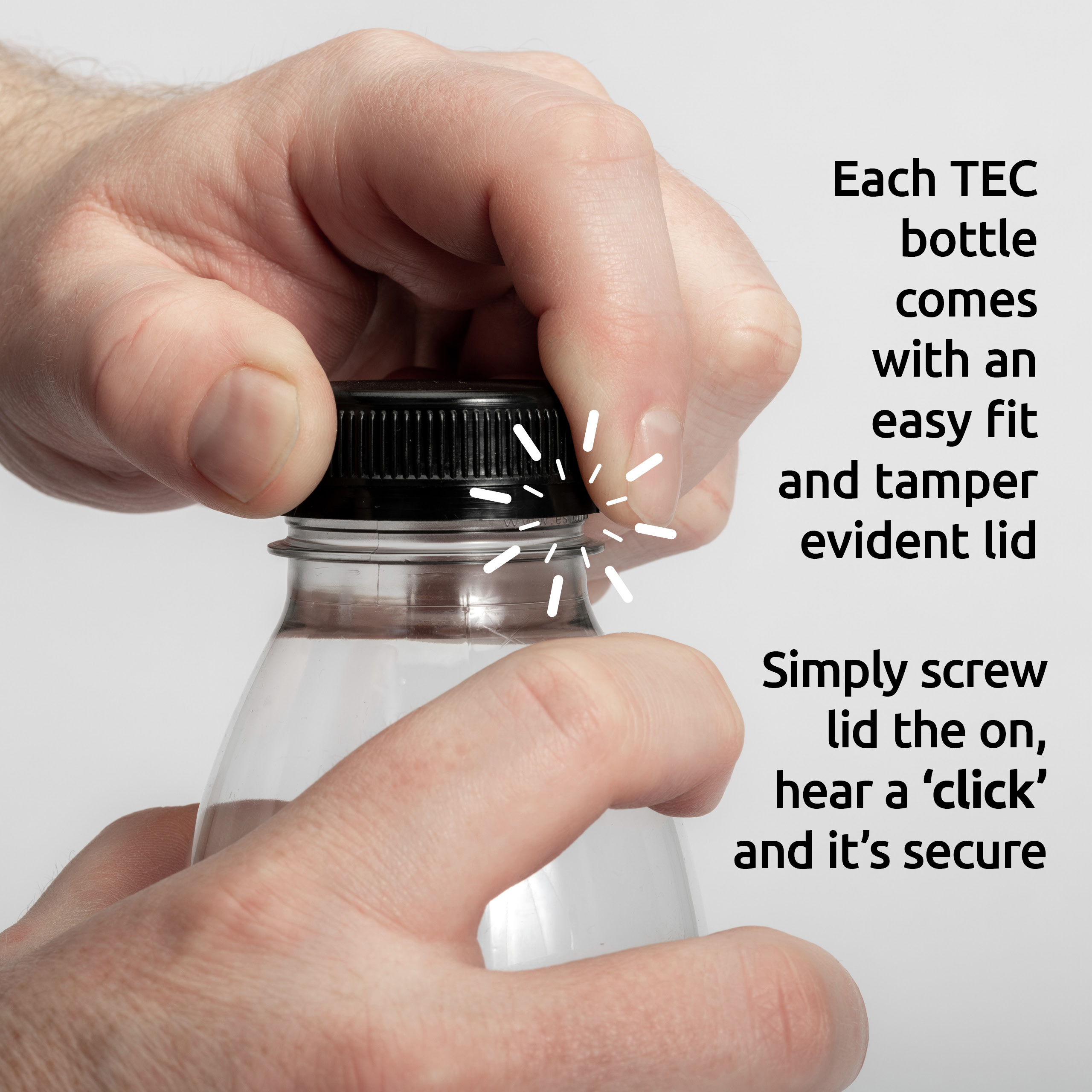Juice Bottles 250ml with Lids Plastic Round - Image 8