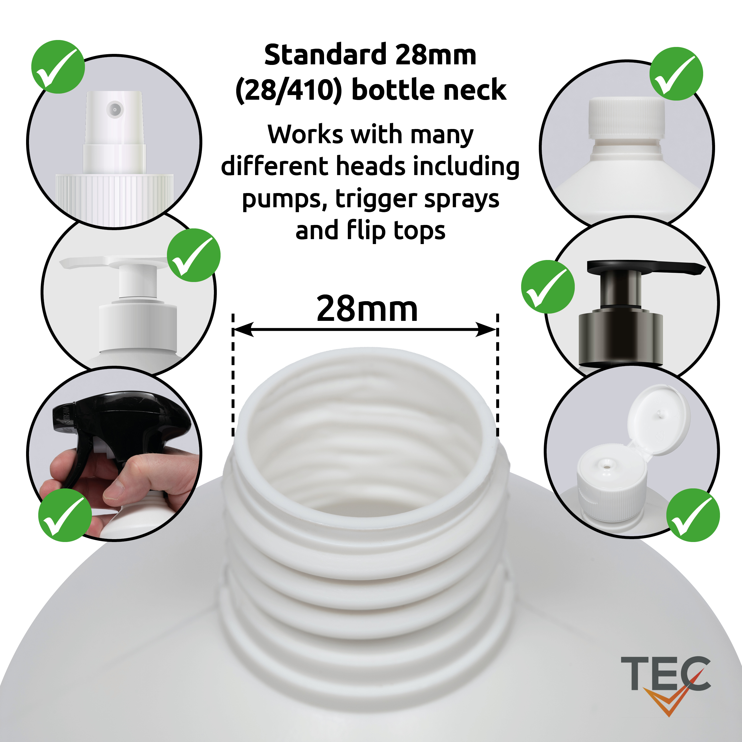 HDPE Bottles 500ml Screw Top - Image 4