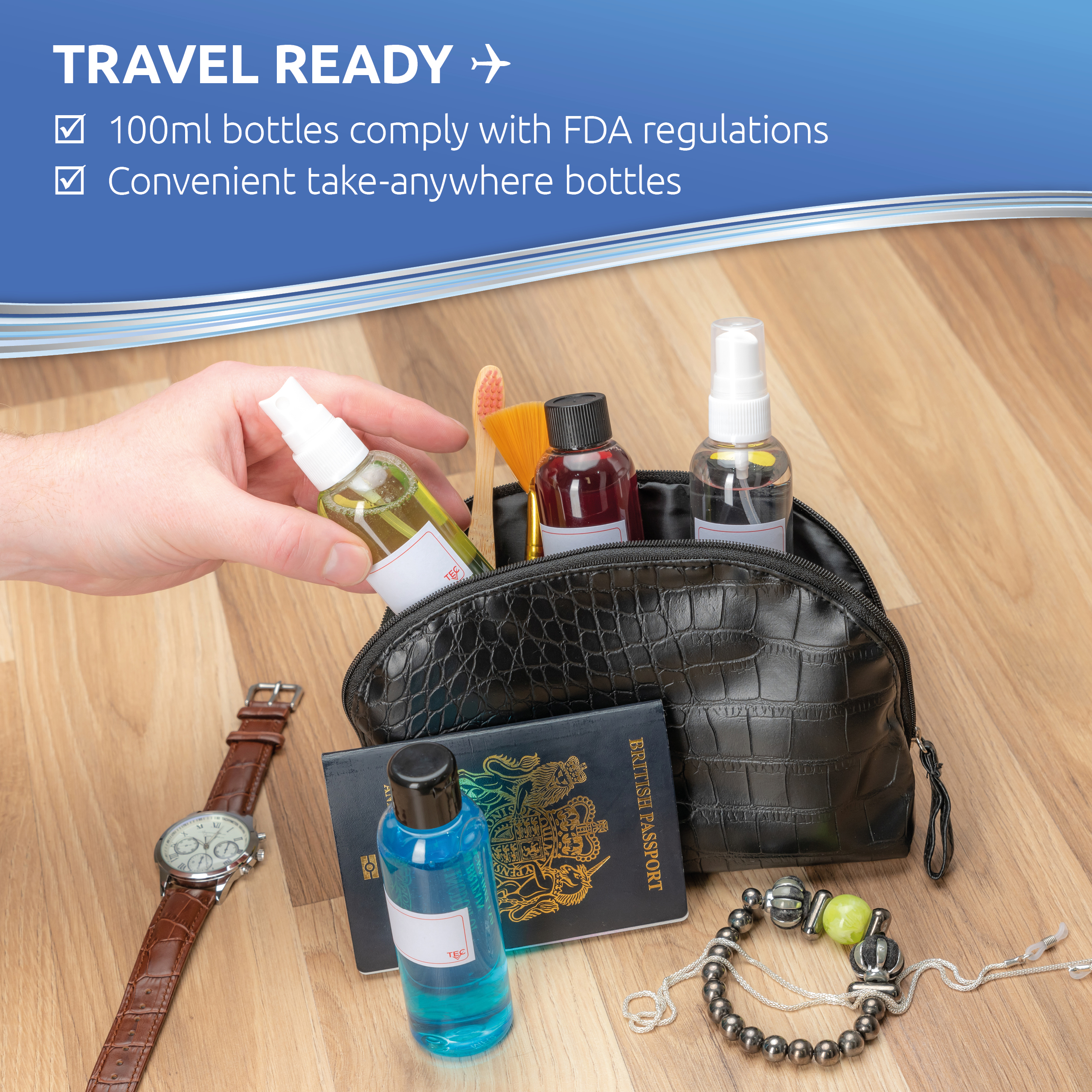 Travel Bottles 100ml Multi Pack