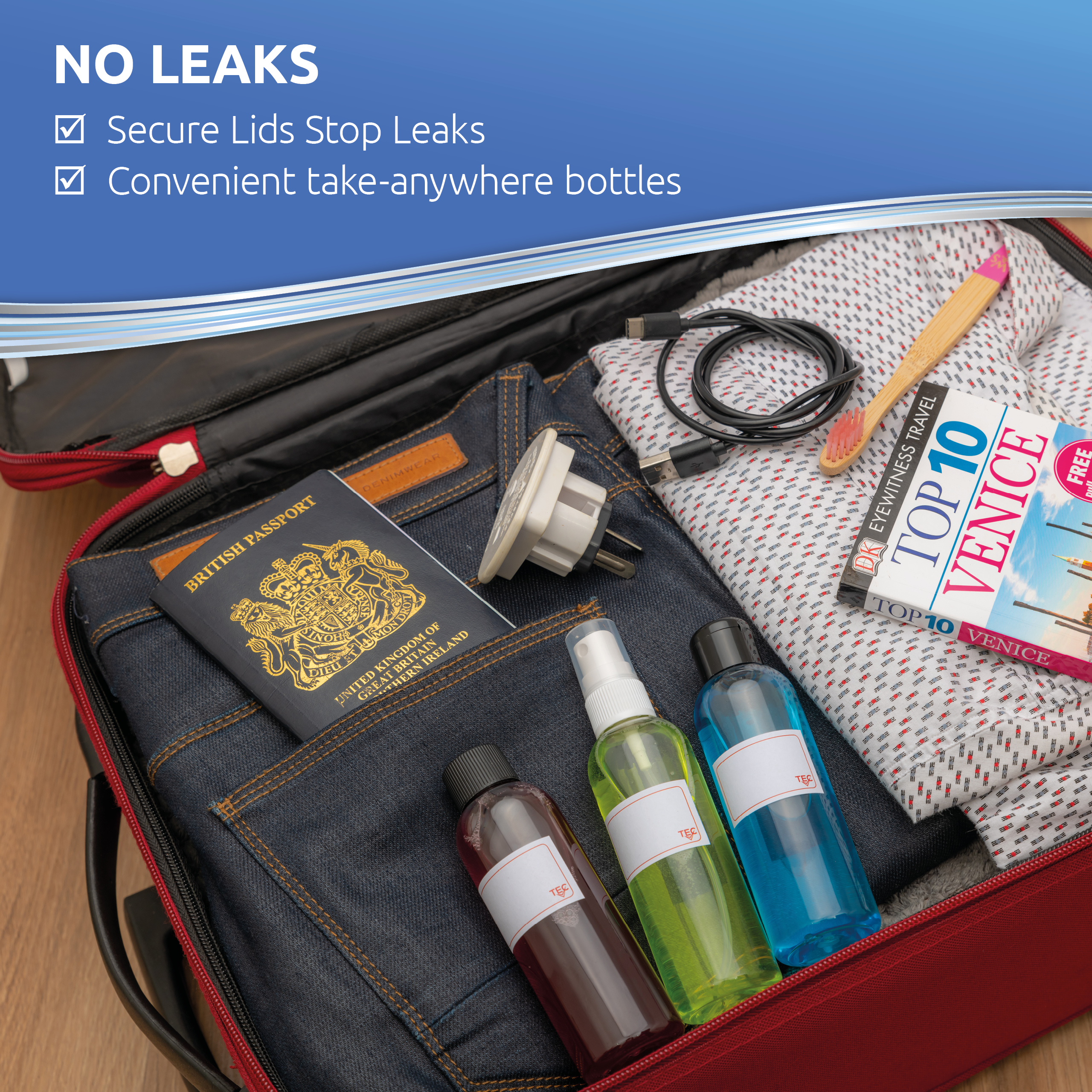 Travel Bottles 100ml Multi Pack