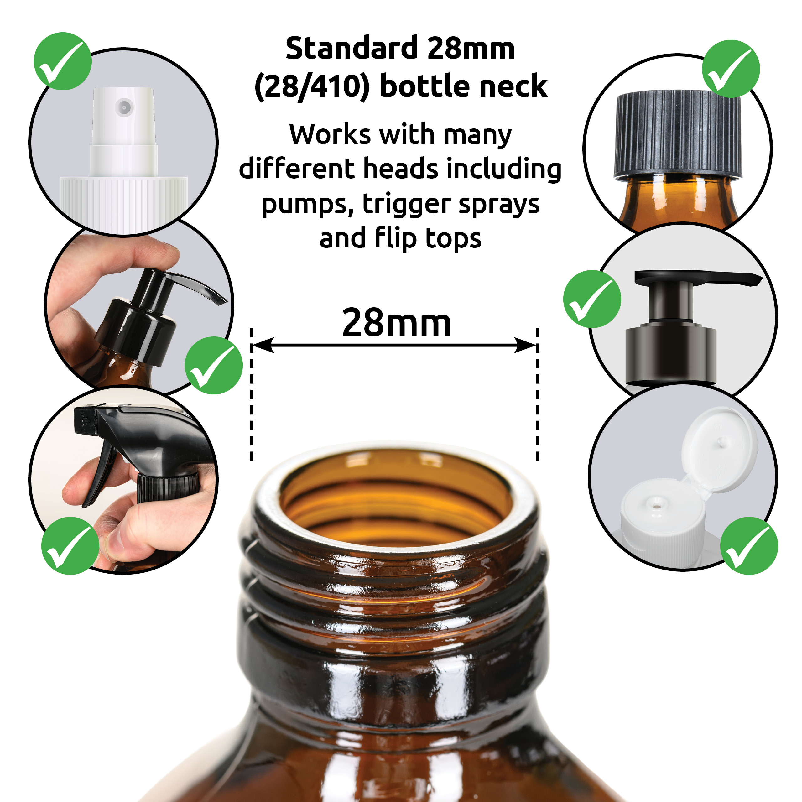 Amber Glass Bottles With Pump Dispenser 500ml 65% Recycled UK Made Small Soap Dispenser for Handwash Recyclable Refillable Labels Wrapped in Brown Sustainable Paper - Image 8